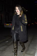 BELLA THORNE and Benjamin Mascolo Out for Dinner in London 12/02/2019