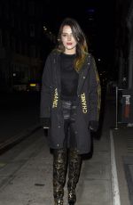 BELLA THORNE and Benjamin Mascolo Out for Dinner in London 12/02/2019