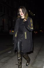 BELLA THORNE and Benjamin Mascolo Out for Dinner in London 12/02/2019