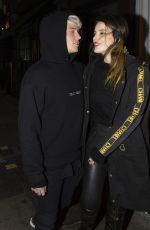 BELLA THORNE and Benjamin Mascolo Out for Dinner in London 12/02/2019