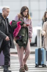 BELLA THORNE at Heathrow Airport in London 12/03/2019