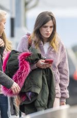 BELLA THORNE at Heathrow Airport in London 12/03/2019