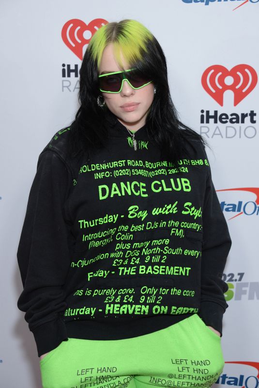 BILLIE EILISH at Kiss FM Jingle Ball 2019 in Los Angeles 06/12/2019
