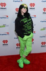 BILLIE EILISH at Kiss FM Jingle Ball 2019 in Los Angeles 06/12/2019
