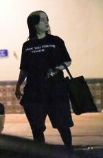 BILLIE EILISH Leaves a Gym in Los Angeles 11/30/2019