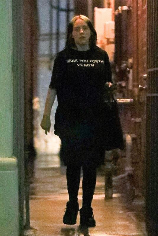 BILLIE EILISH Leaves a Gym in Los Angeles 11/30/2019