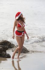 BLANCA BLANCO in Christmas Themed Bikini 12/20/2019
