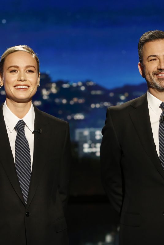 BRIE LARSON at Jimmy Kimmel Live 12/17/2019