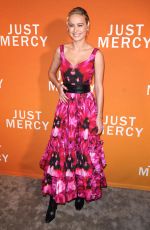 BRIE LARSON at Just Mercy Special Reception in New York 12/15/2019