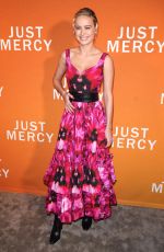 BRIE LARSON at Just Mercy Special Reception in New York 12/15/2019