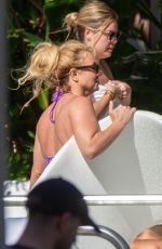 BRITNEY SPEARS in Bikini at a Pool in Miami 12/01/2019