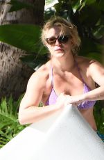 BRITNEY SPEARS in Bikini at a Pool in Miami 12/01/2019