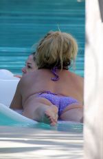 BRITNEY SPEARS in Bikini at a Pool in Miami 12/01/2019