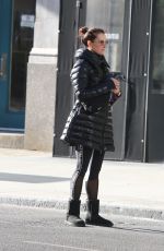 BROOKE SHIELDS Hailing a Cab Out in New York 12/24/2019