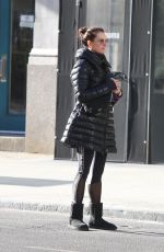 BROOKE SHIELDS Hailing a Cab Out in New York 12/24/2019