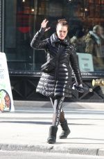 BROOKE SHIELDS Hailing a Cab Out in New York 12/24/2019