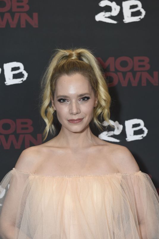 CAITLIN MEHNER at Mob Town Premiere in Los Angeles 12/13/2019