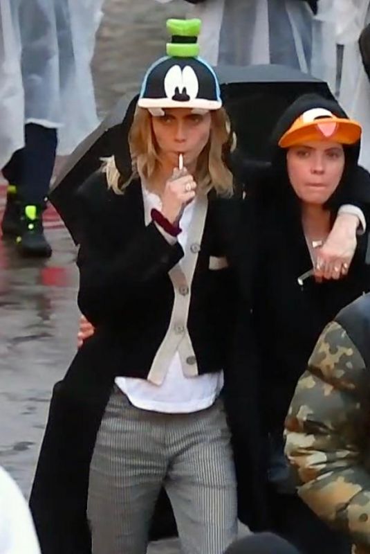 CARA DELEVINGNE and ASHLEY BENSON Out at Disneyland 12/24/2019