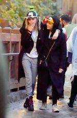 CARA DELEVINGNE and ASHLEY BENSON Out at Disneyland 12/24/2019