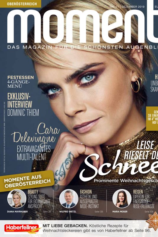 CARA DELEVINGNE in Moments Magazine, December 2019