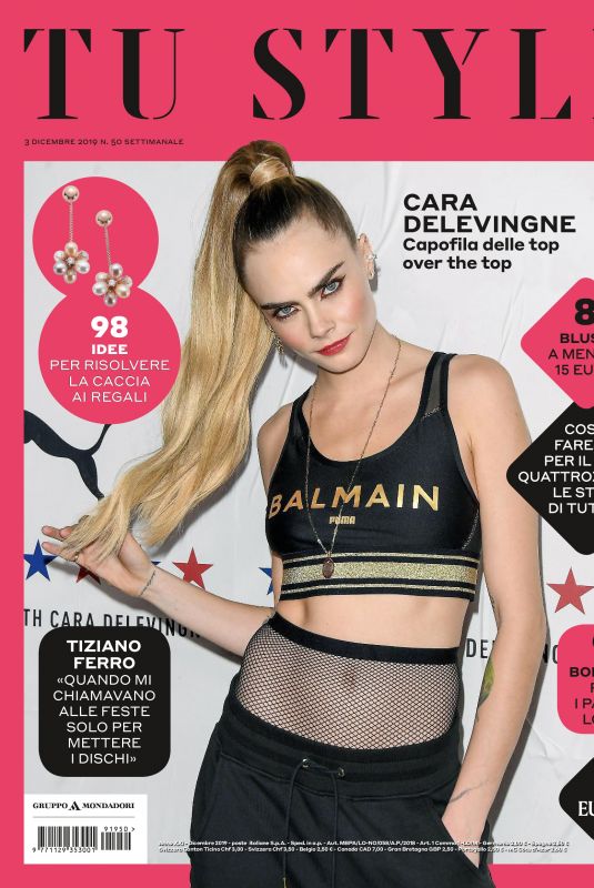 CARA DELVINGNE in Tu Style Magazine, December 2019