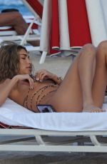CHANTEL JEFFRIES at a Beach in Miami 12/04/2019