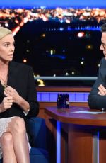 CHARLIZE THERON at Late Show with Stephen Colbert 12/18/2019