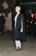 CHARLIZE THERON Leaves Her Hotel in New York 12/16/2019