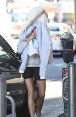 CHARLOTTE MCKINNEY Leaves Yoga Class in Brentwood 12/20/2019