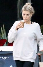 CHARLOTTE MCKINNEY Leaves Yoga Class in Brentwood 12/20/2019