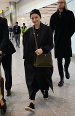 CHLOE MORETZ Arrives at Heathrow Airport in London 12/02/2019