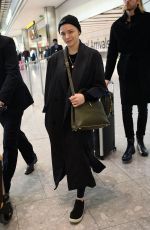 CHLOE MORETZ at Heathrow Airport in London 12/02/2019