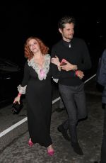 CHRISTINA HENDRICKS Arrives at a Party in Los Angeles 12/08/2019