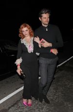 CHRISTINA HENDRICKS Arrives at a Party in Los Angeles 12/08/2019