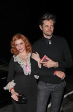 CHRISTINA HENDRICKS Arrives at a Party in Los Angeles 12/08/2019