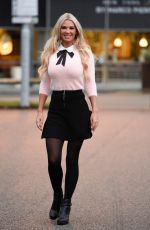CHRISTINE MCGUINNESS Arrives at Breakfast Studios in Manchester 12/20/2019