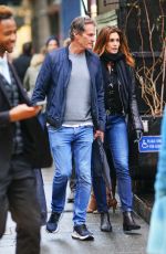 CINDY CRAWFORD and Rande Gerber Out in New York 12/14/2019