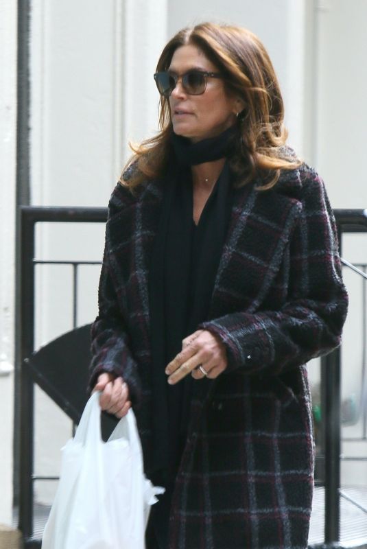 CINDY CRAWFORD Out and About in New York 12/27/2019
