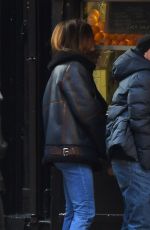 CINDY CRAWFORD Waits in Line for Food in New York 12/12/2019
