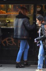 CINDY CRAWFORD Waits in Line for Food in New York 12/12/2019