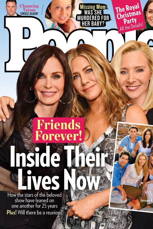 COURTENEY COX, JENNIFER ANISTON and LISA KUDROW on the Cover of People Magazine, January 2020