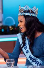 Crowned Miss World TONI-ANN SINGH at Good Morning Britain Show in London 12/16/2019