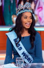 Crowned Miss World TONI-ANN SINGH at Good Morning Britain Show in London 12/16/2019