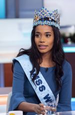Crowned Miss World TONI-ANN SINGH at Good Morning Britain Show in London 12/16/2019