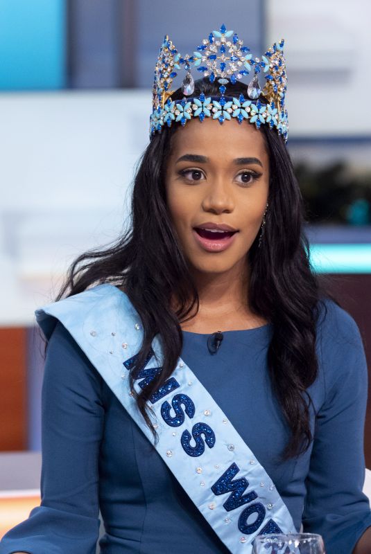 Crowned Miss World TONI-ANN SINGH at Good Morning Britain Show in London 12/16/2019