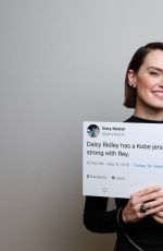 DAISY RIDLEY at a Star Wars Press Junket, 2019