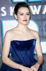 DAISY RIDLEY at Star Wars: The Rise of Skywalker Premiere in London 12/18/2019