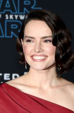 DAISY RIDLEY at Star Wars: The Rise of Skywalker Premiere in Los Angeles 12/16/2019