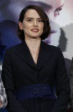 DAISY RIDLEY at Star Wars: The Rise of Skywalker Press Conference in Tokyo 12/12/2019