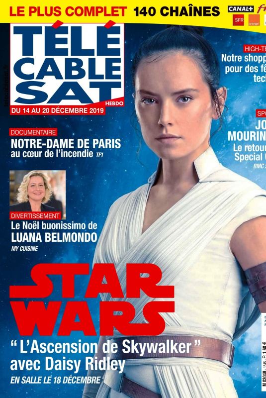 DAISY RIDLEY in Telecable Sat, December 2019